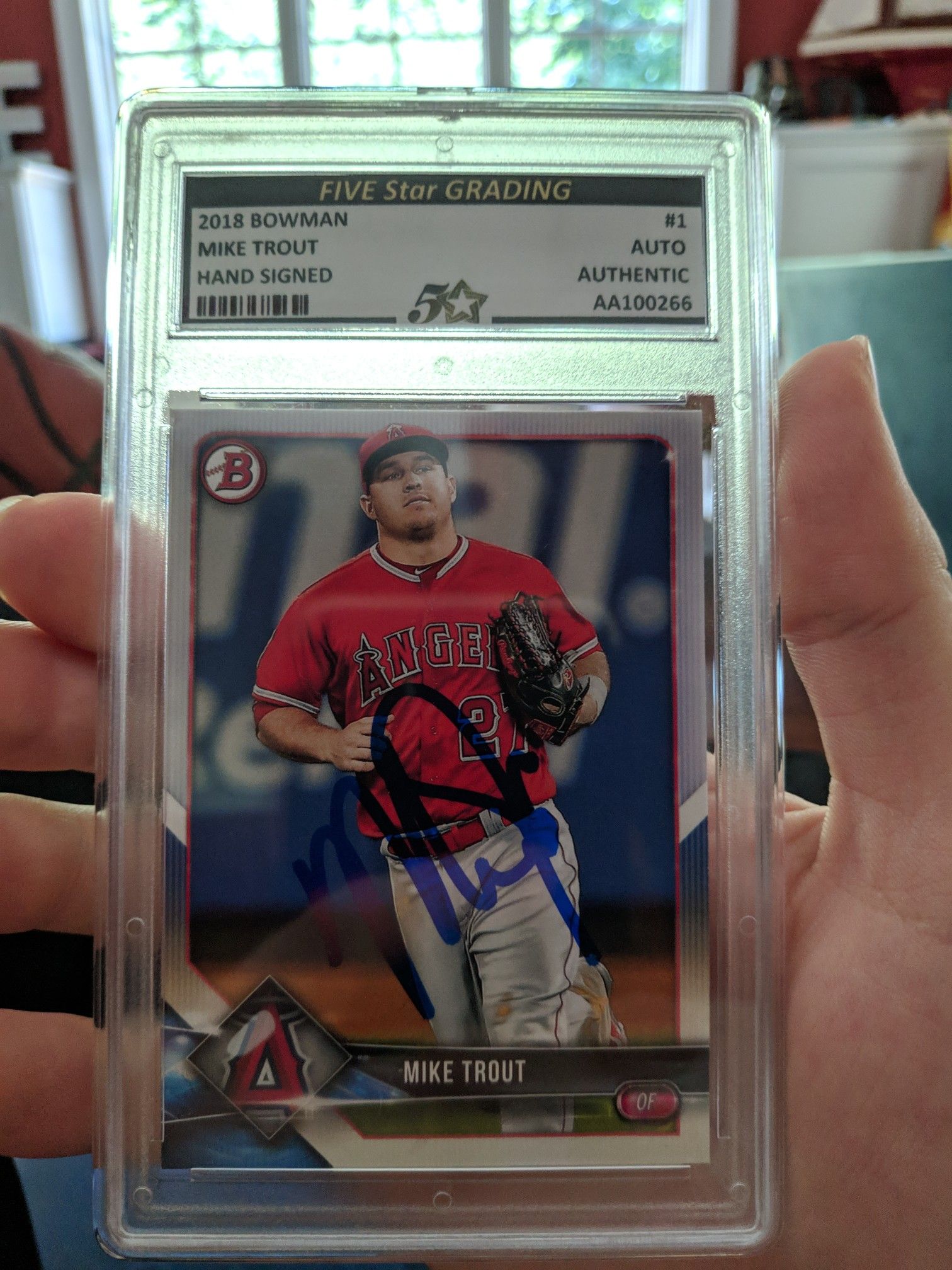 Mike Trout Autographed Rare Baseball Card w/ COA!!