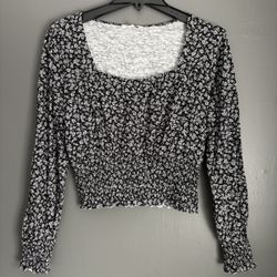 Large Floral Crop Top
