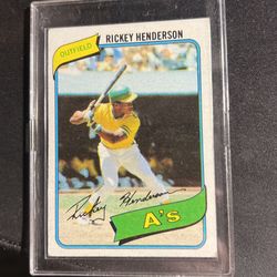 Rickey Henderson 1980 #482 Rookie Card 