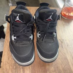 Jordan 4 Retro Black Canvas (GS)
