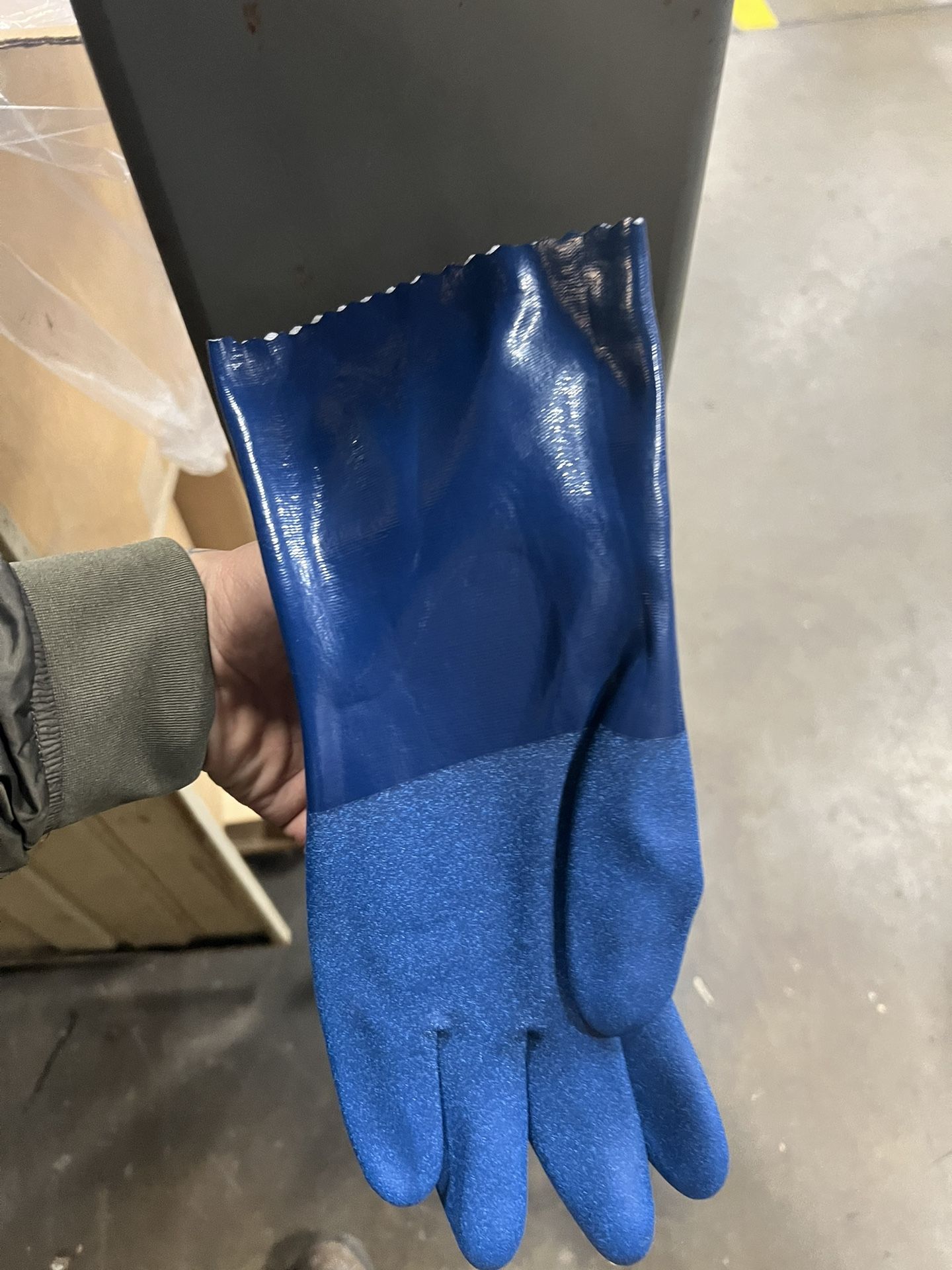 Blue PVC Gloves 