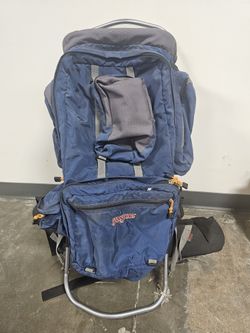 Jansport backpacking external frame aluminum backpack backpacker hiking 