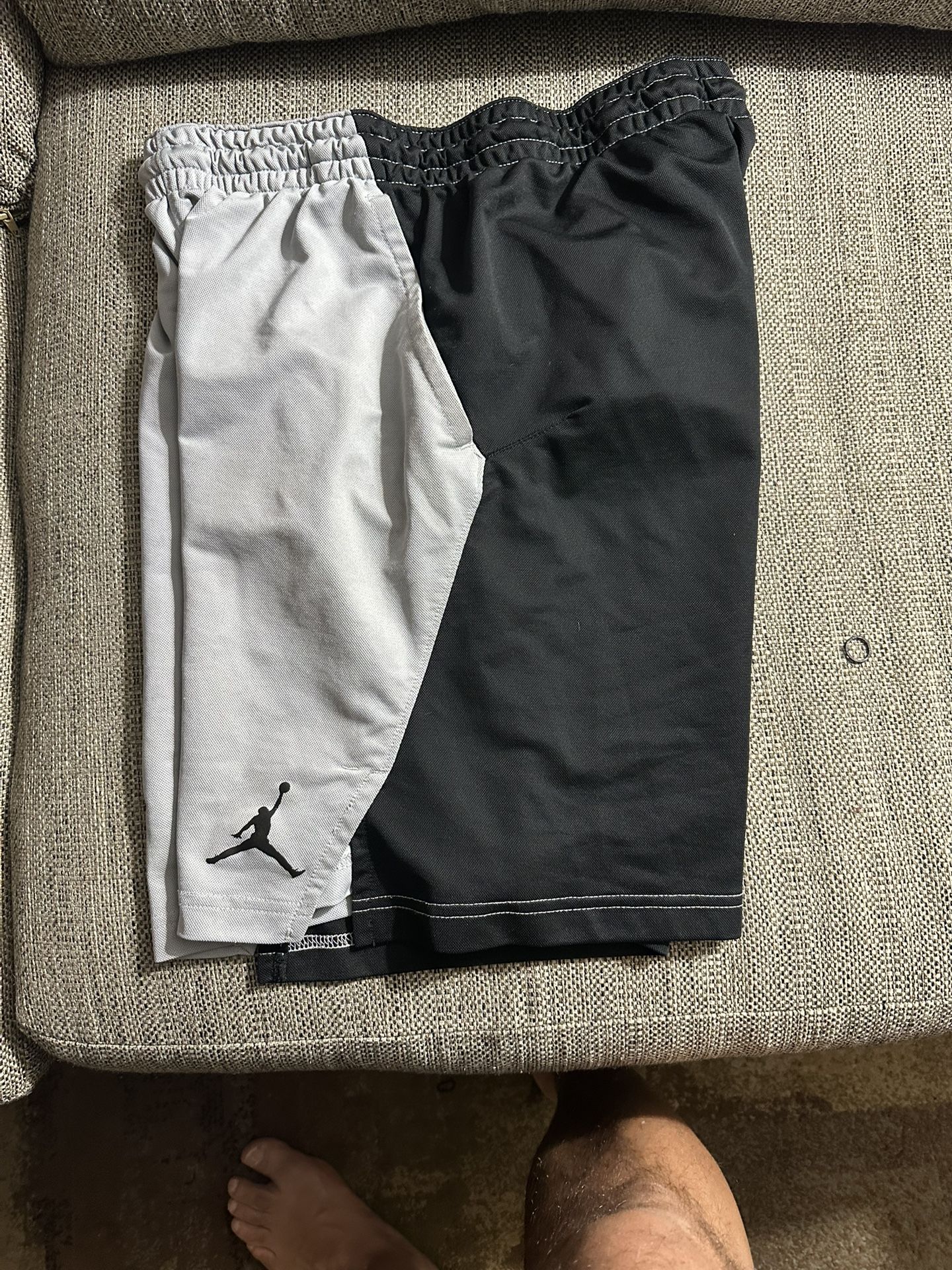 Large 2tone Black & Gray Jordan Shorts
