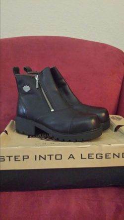 Women's Harley Davidson steel toe boots