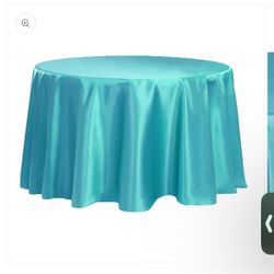 2 Pcs 108” Round Satin Table Covers