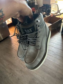 Caterpillar Grey Leather Boots