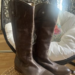 Frye Distressed Brown Boots Women’s 11