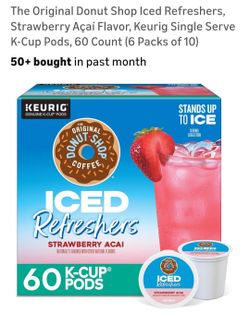 60 k cups The Original Donut Shop Iced Refreshers K-Cups 60 Count