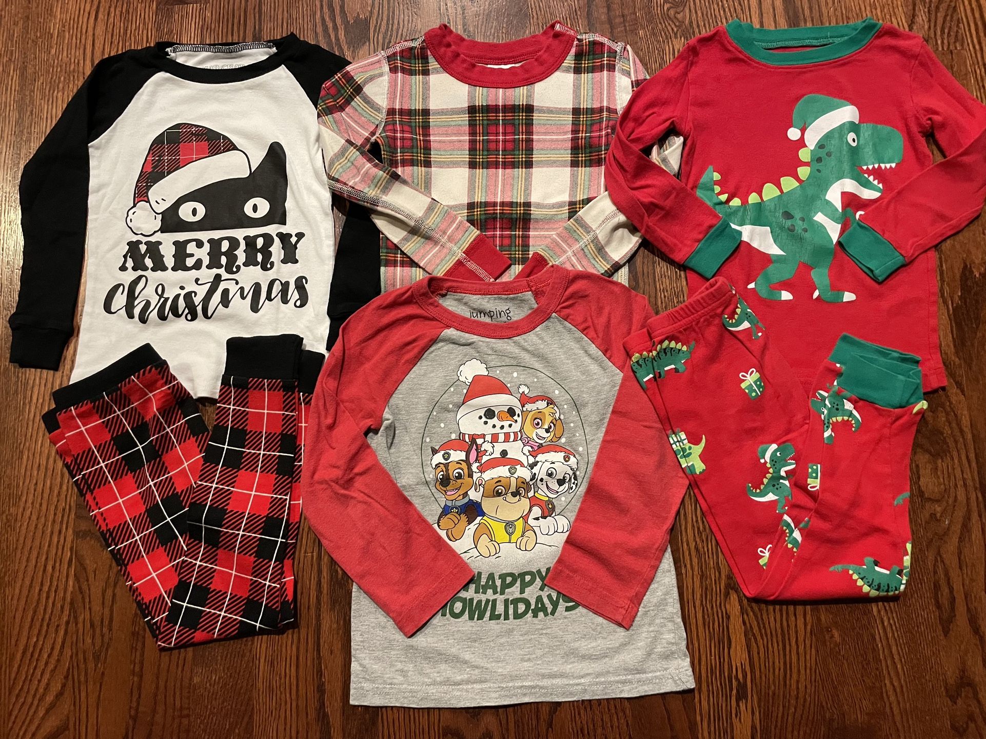 Toddler Christmas Pajama Lot - Size 4T, 3-4 Years