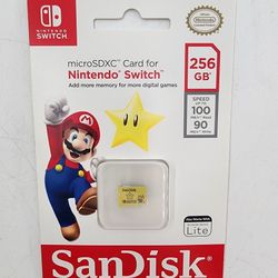 SanDisk 256GB MicroSDXC Memory Card For Nintendo Switch 