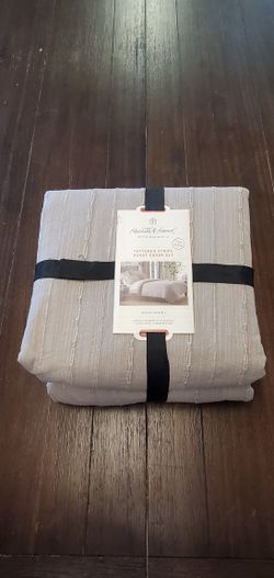 Target Hearth & Hand With Magnolia Textured Stripe Duvet Cover Set