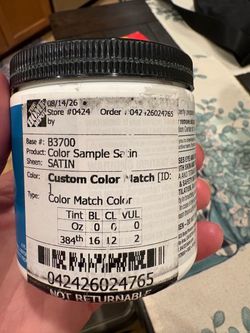 Sample paint