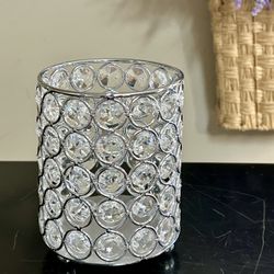 Crystal Candle Holder 5” NEW