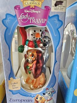 Disney European glass ornaments 