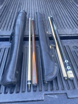 Pool cues old school