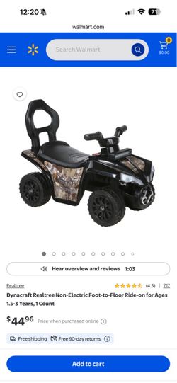 Foot to floor  ride on toy.