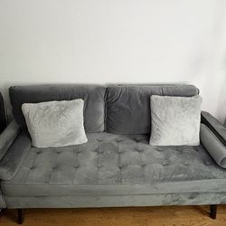 Brumback 69.7" Velvet Square Arm Sofa