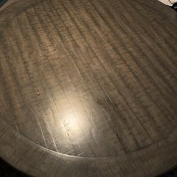 Wooden Kitchen Dining Room Table With 4 Chairs 
