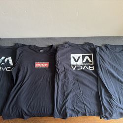 RVCA Men’s Shirts Lot (4) Large