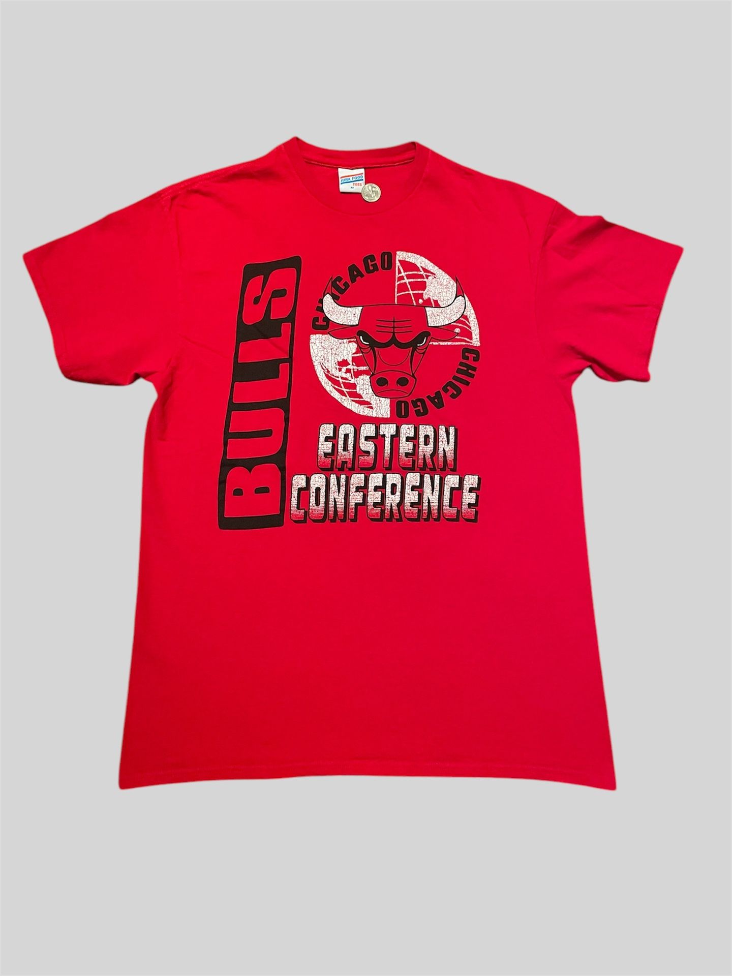 Chicago Bulls Michael Jordan vintage basketball red NBA Junk Food tee Size Medium