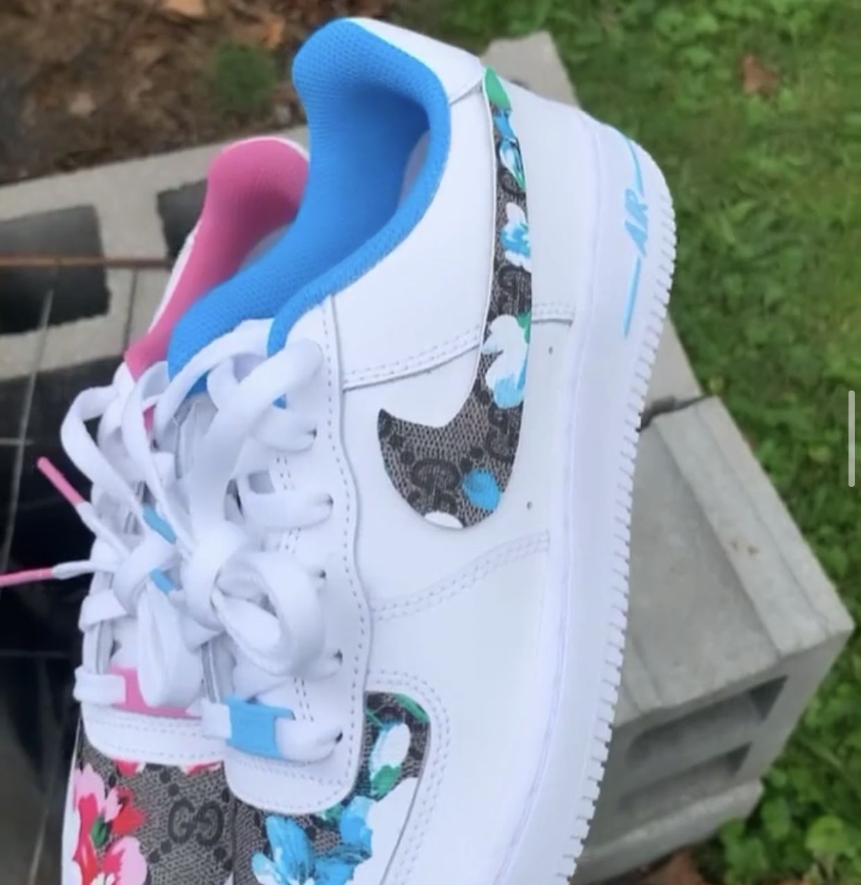 Custom Gucci Floral Nike Air Forces