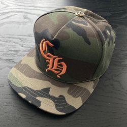 Chrome Orange Hearts Camo Hat Cap Chrome Jewelry Palm Denim Top Good Hearts Spider American Designer Angels Tears 