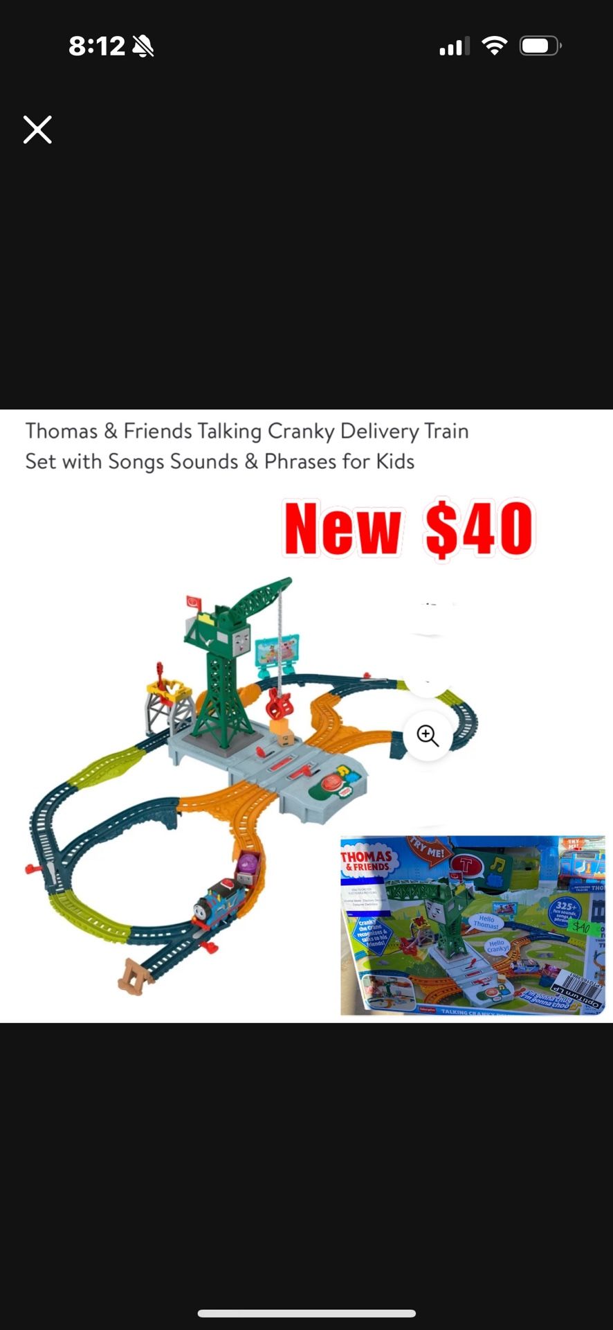 New In Box Thomas & Friends Talking Cranky Delivery Train Set $40 Cash Only East Palmdale