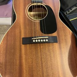 Silvertone 6 String Acoustic Guitar, Right (604MHNS) electric with CAHAYA Guitar Bag Gig Bag Padding Backpack and Ernie Ball Tweed Guitar Strap