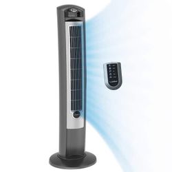 Tower Fan with Fresh Air Ionizer and Remote Control