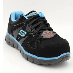 Skechers womens steel-toe safety shoes, $40