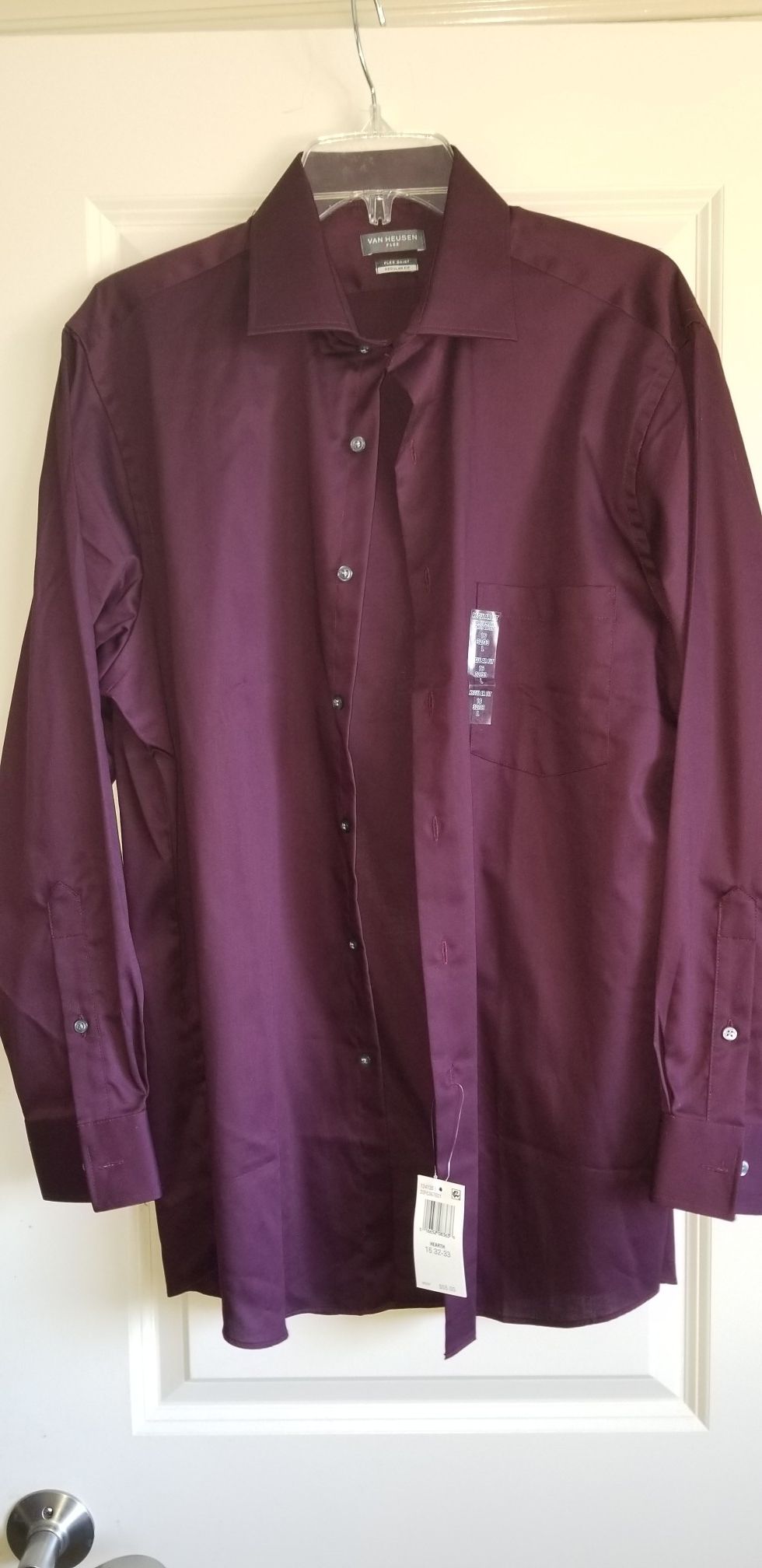 NEW Van Heusen mens longsleeve shirt Size, 16 32/33 Large