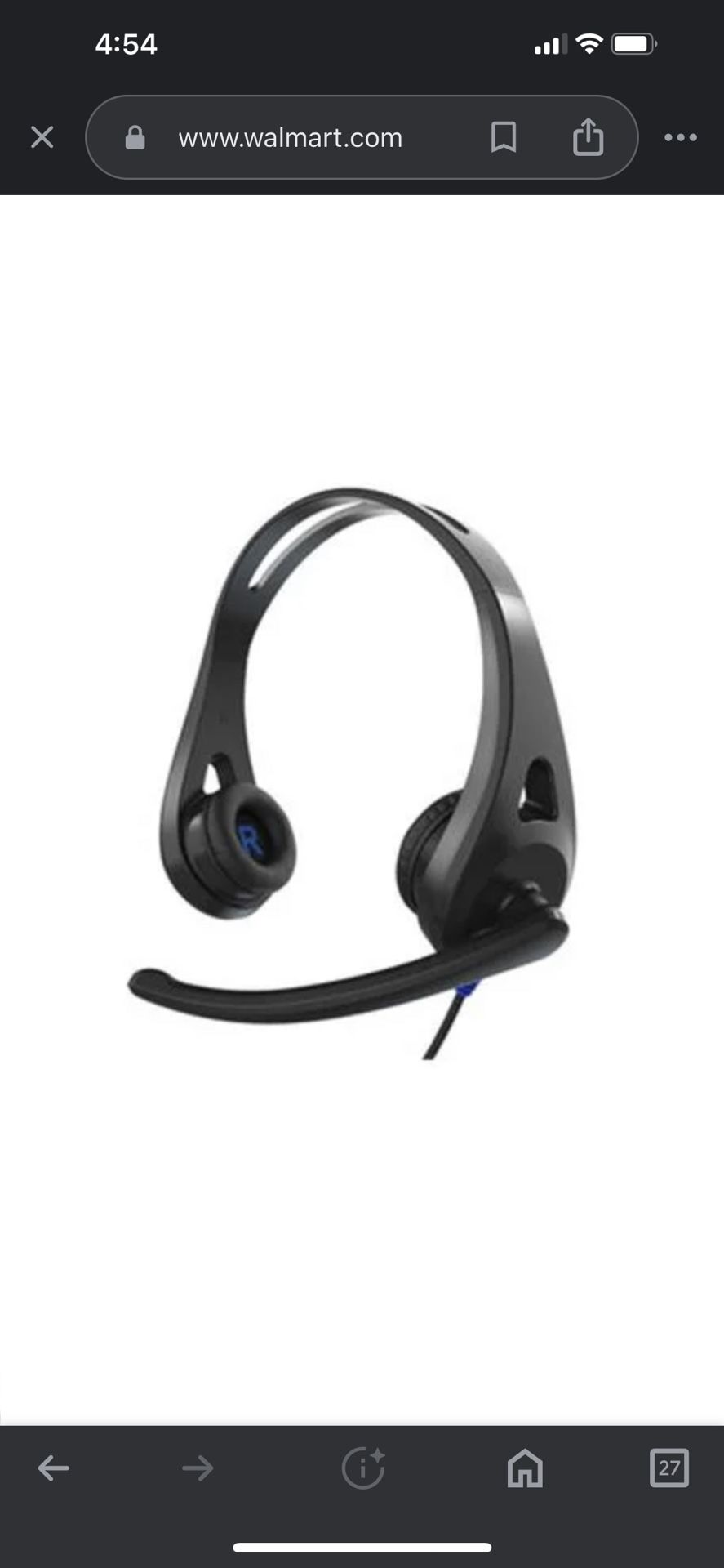 Premium On-Ear Wired Headset with Noise Reducing Microphone 