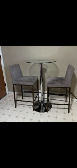 Glass high top table