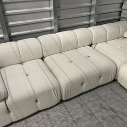 Designer Couch / Recliner  Tufted 