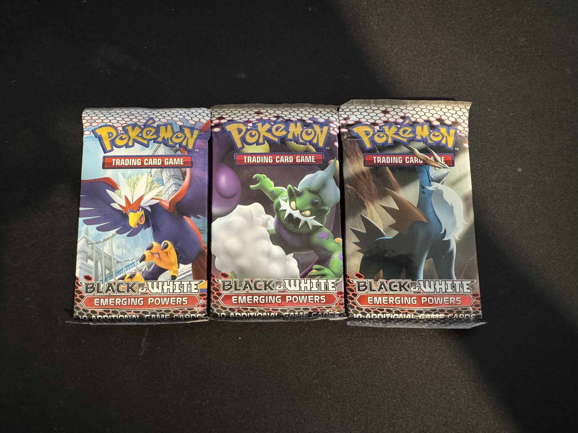 pokemon black and white emerging powers booster box B&W Emerging Powers 3 Pack Blister – Loose Packs Trading Co