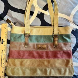 K2 Canvas Boho Multi-Color Y2K Hippie Shoulder Tote