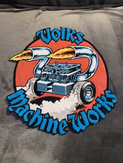 Rare Jim Phillips Hot Rod Art Volks Machine Works 10”x8” Iron On Patch