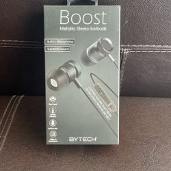 Boost Metallic Stereo Earbuds