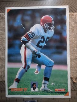 1987 Cleveland Browns Hanford Dixon Poster