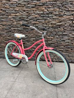Huffy Cranbrook 26 inch Beach Cruiser Coral Pink
