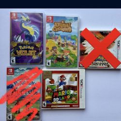 Nintendo Switch & 3DS Games – Pokémon, Animal Crossing, Mario