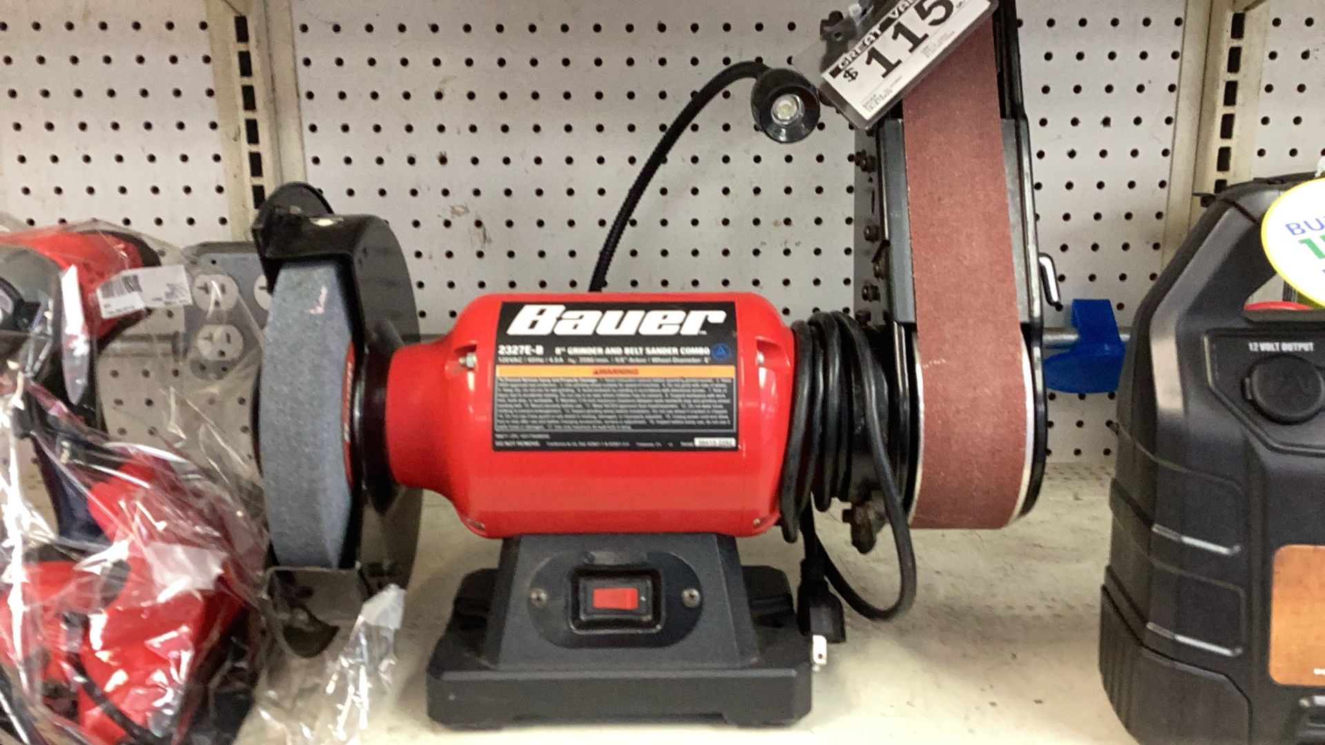 Corded Bauer 8” Grinder And Belt Sander