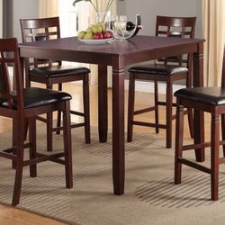 5 Pc Counter Height Set
