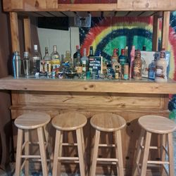 Solid Wood Bar