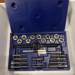 Irwin Hanson 24 Pc Tap & Die Set Fractional Hex
