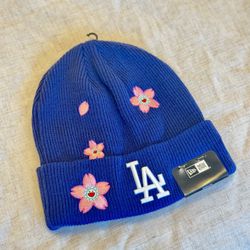 New Era LA Dodgers Tokyo Series 2025 Beanie – Sakura Knit Hat 