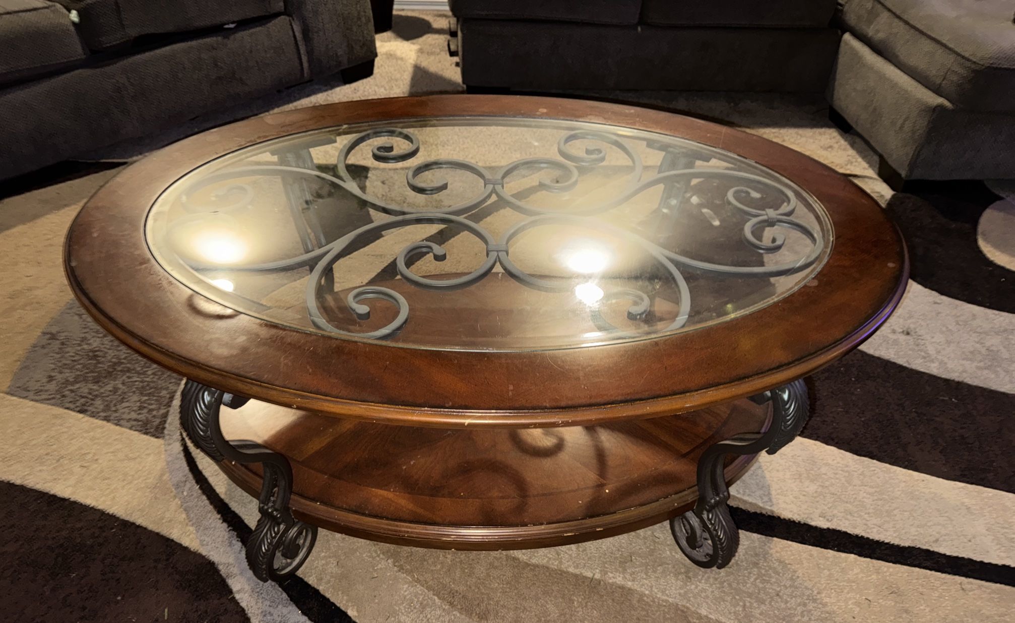 Vintage Coffee Solid Wood Table