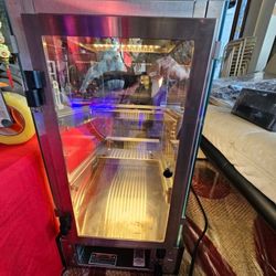 A.J. Antunes DC-14 Bakery Case/Display Case, 110V, 20 W0atts, 3 Sets of LED Lights, Made of Tempered Glass & Stainless Steel, Lights Up as it Should, 