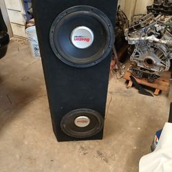 12 INCH BOSTON ACOUSTICS SUBWOOFERS IN PORTED BOX