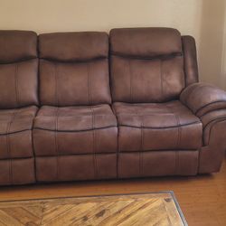 Reclining Couch And Matching Rocking Recliner